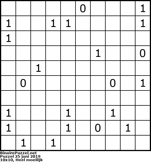 Binaire Puzzel