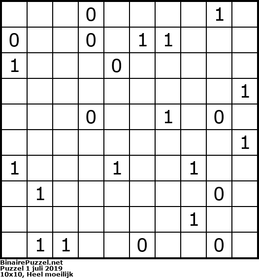 Binaire Puzzel