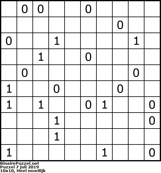 Binaire Puzzel