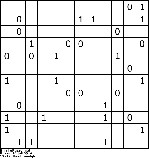 Binaire Puzzel