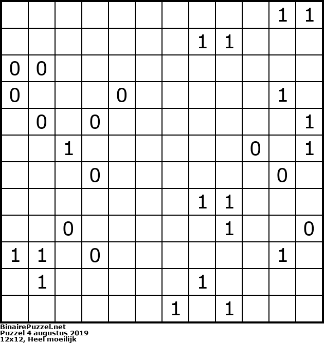 Binaire Puzzel