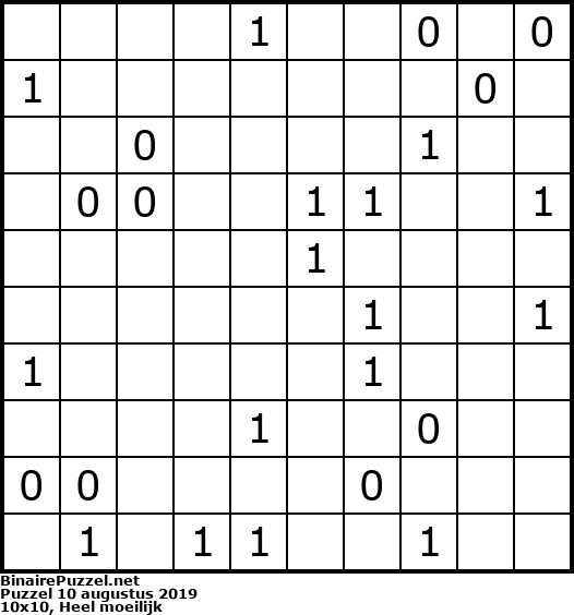 Binaire Puzzel