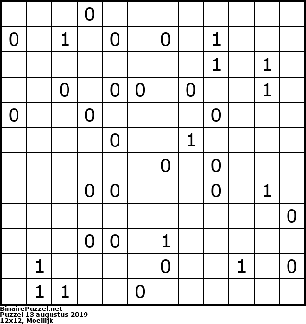 Binaire Puzzel