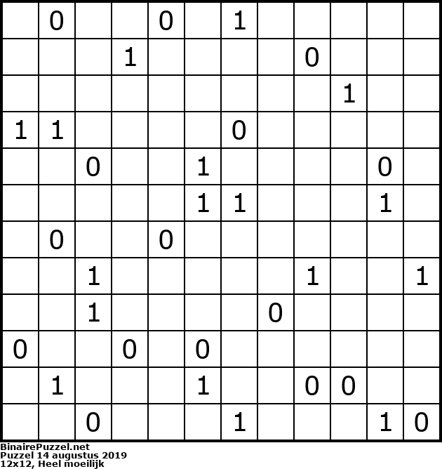 Binaire Puzzel