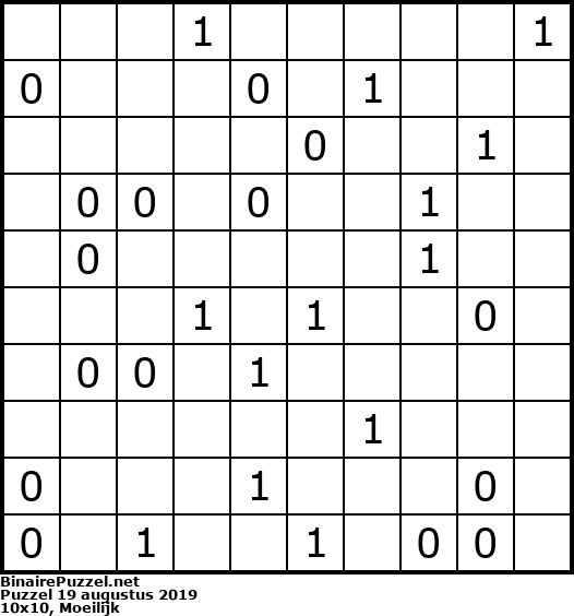 Binaire Puzzel