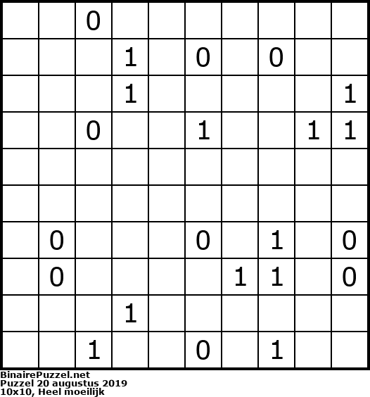 Binaire Puzzel
