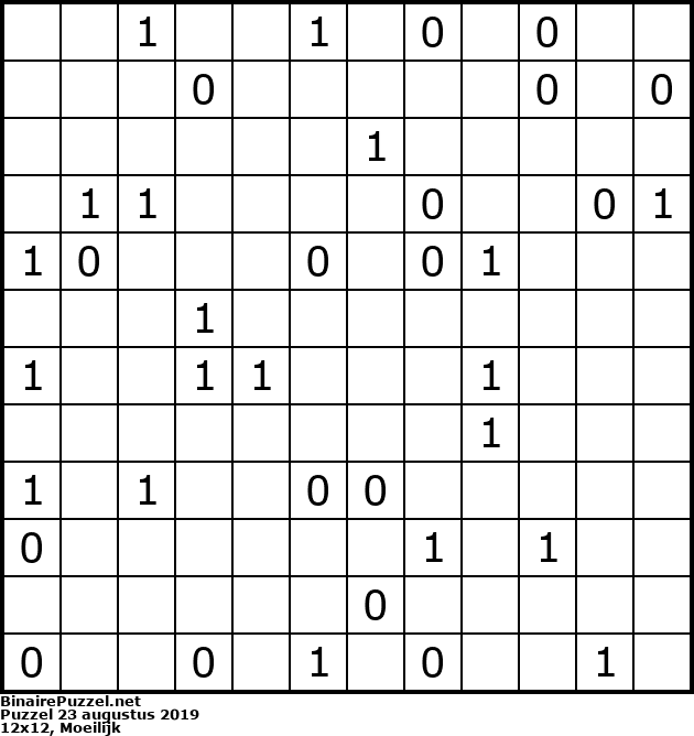 Binaire Puzzel