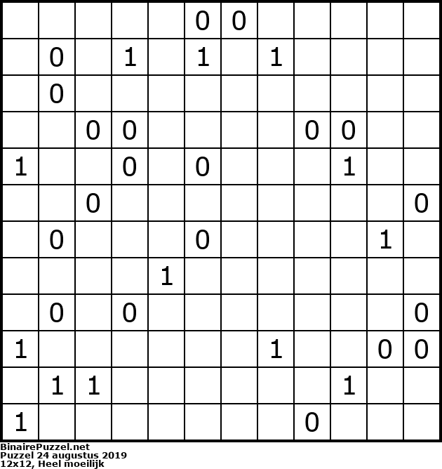 Binaire Puzzel