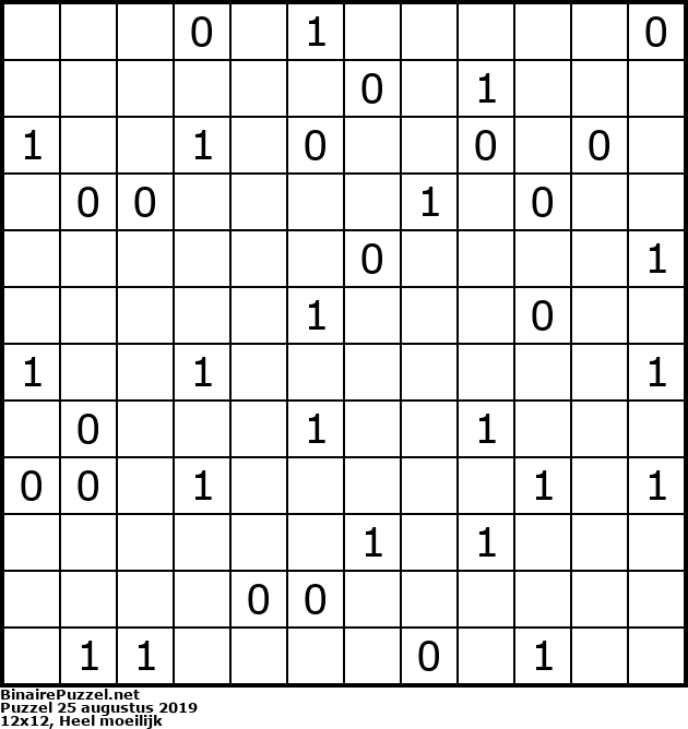 Binaire Puzzel