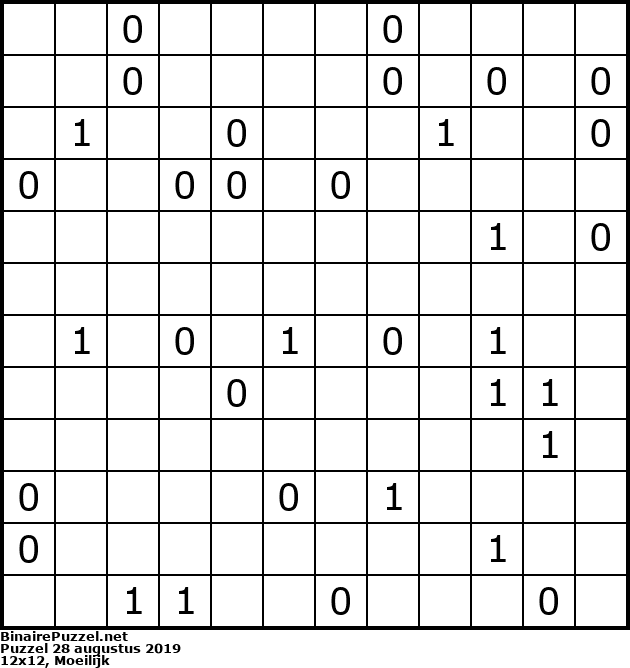 Binaire Puzzel
