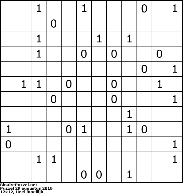 Binaire Puzzel