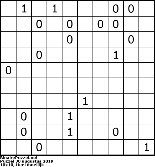 Binaire Puzzel