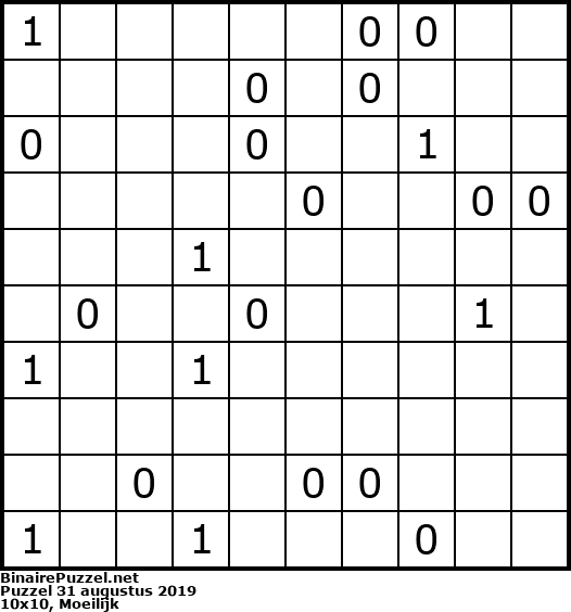 Binaire Puzzel
