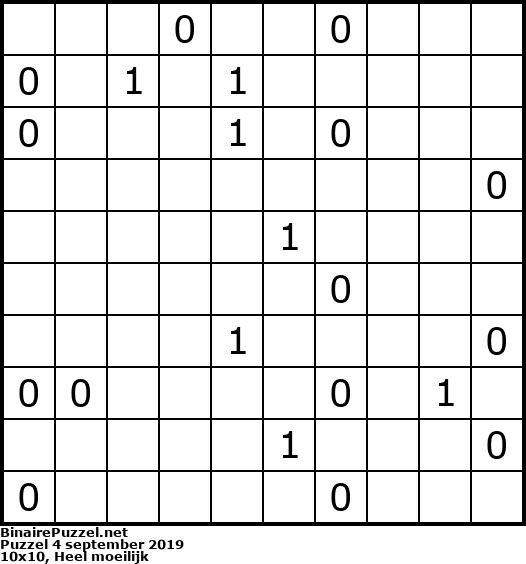 Binaire Puzzel