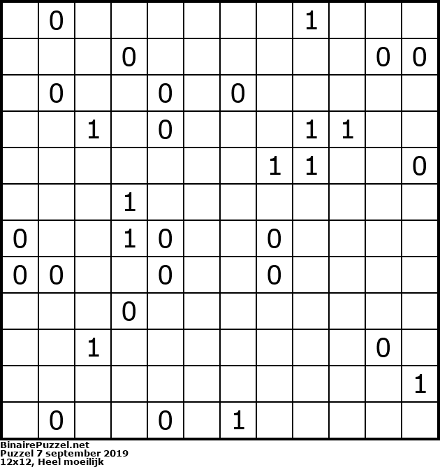 Binaire Puzzel