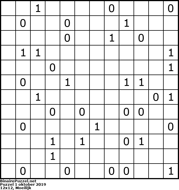 Binaire Puzzel