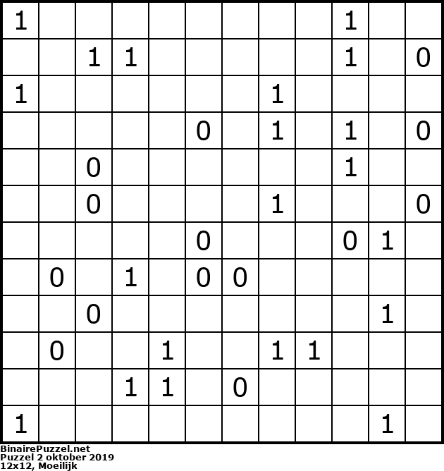 Binaire Puzzel