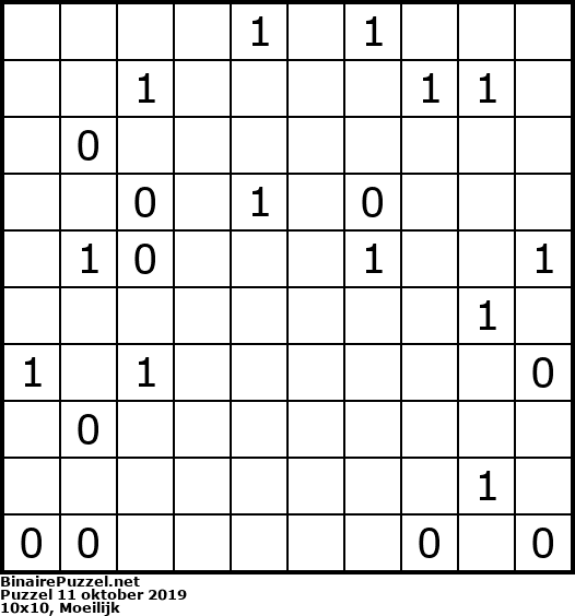 Binaire Puzzel