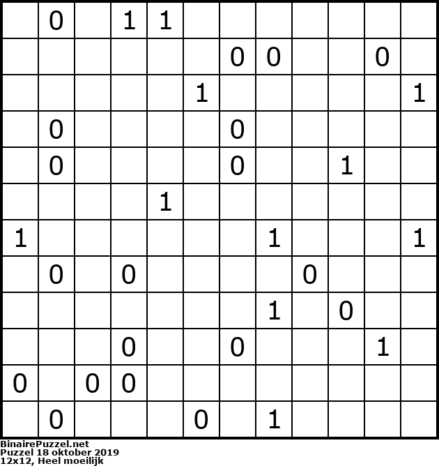 Binaire Puzzel