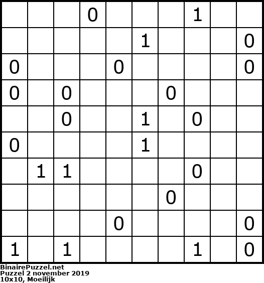 Binaire Puzzel