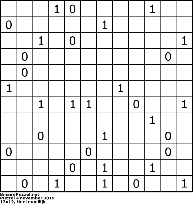 Binaire Puzzel