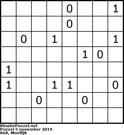 Binaire Puzzel