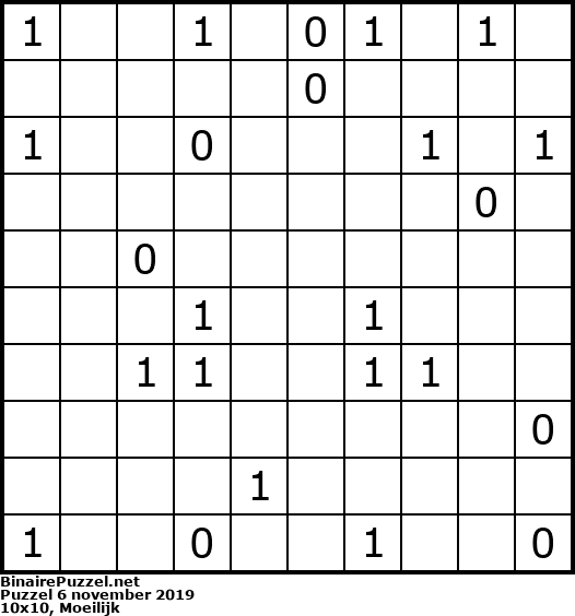 Binaire Puzzel