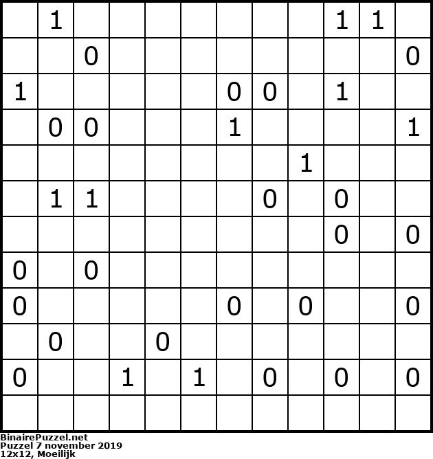 Binaire Puzzel