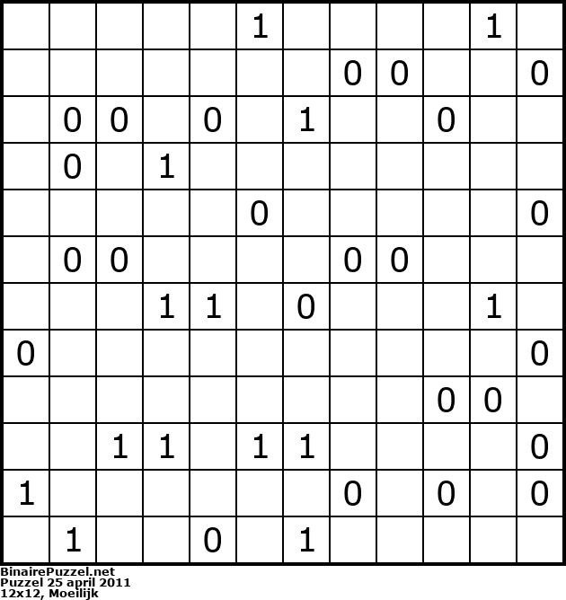 Binaire Puzzel