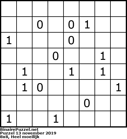 Binaire Puzzel