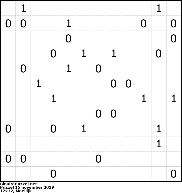 Binaire Puzzel