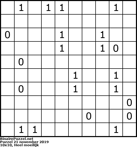 Binaire Puzzel