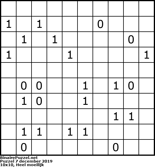 Binaire Puzzel