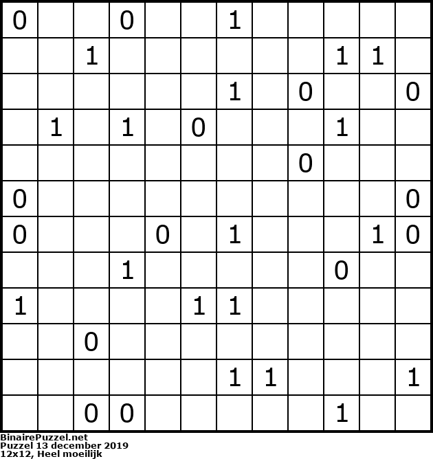 Binaire Puzzel
