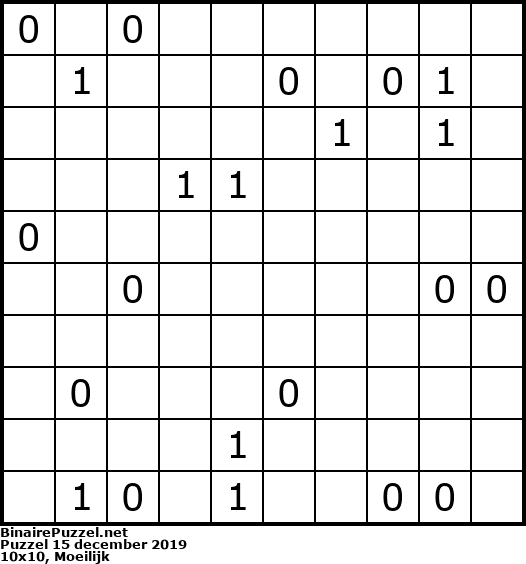 Binaire Puzzel