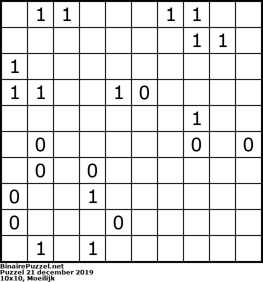 Binaire Puzzel