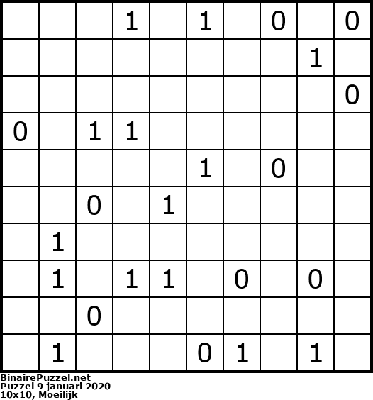 Binaire Puzzel