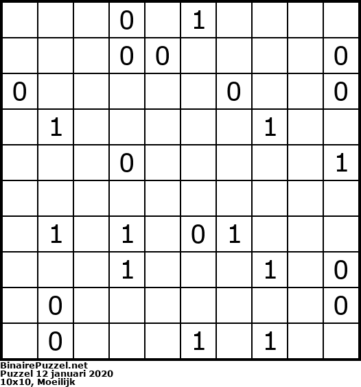 Binaire Puzzel