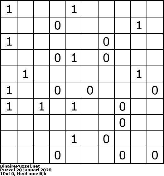 Binaire Puzzel