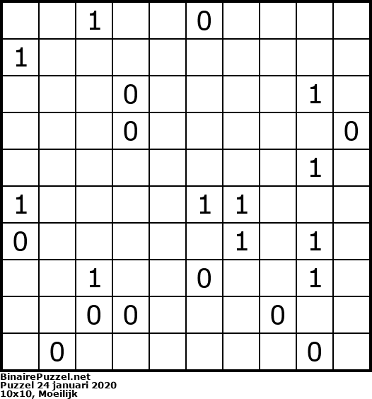 Binaire Puzzel