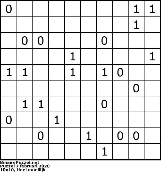 Binaire Puzzel