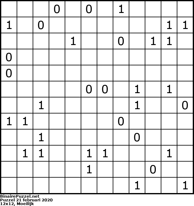 Binaire Puzzel