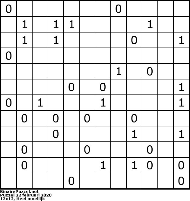 Binaire Puzzel