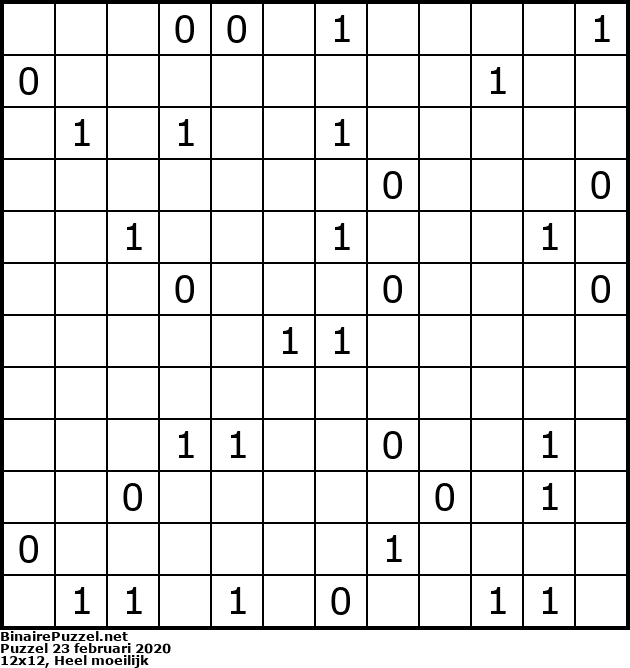 Binaire Puzzel