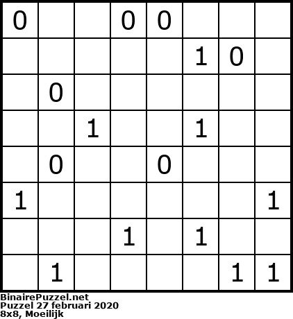 Binaire Puzzel