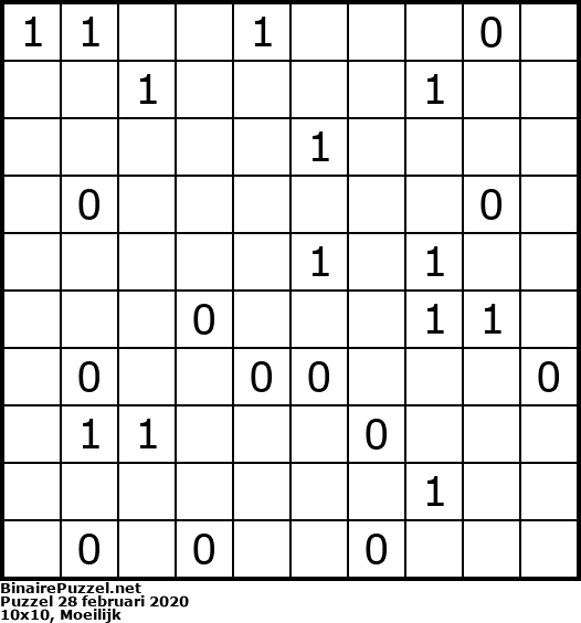 Binaire Puzzel