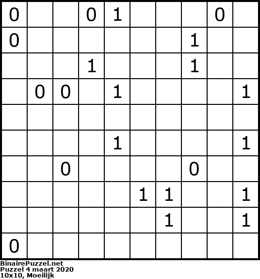 Binaire Puzzel