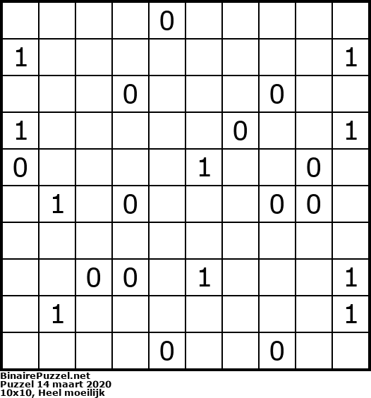 Binaire Puzzel