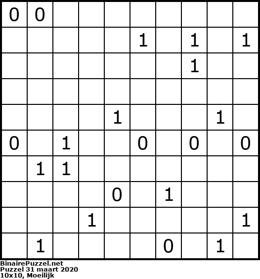 Binaire Puzzel