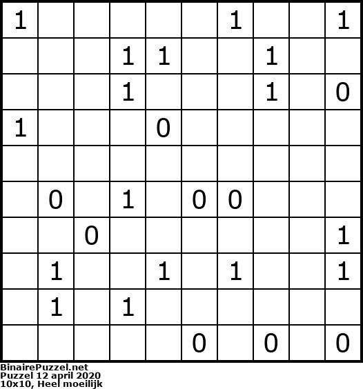Binaire Puzzel